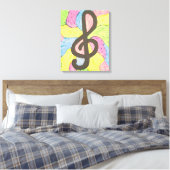 Farben der Musik Leinwanddruck (Insitu (Schlafzimmer))