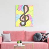 Farben der Musik Leinwanddruck (Insitu (Wohnzimmer))