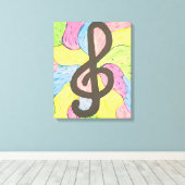 Farben der Musik Leinwanddruck (Insitu (Holzboden))