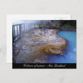 Farben der Natur, Neuseeland, Thermische Wunder Postkarte (Vorne/Hinten)