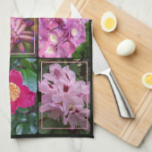 Farben der Natur - rosa Blumen Geschirrtuch (Viertel Falte)