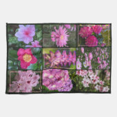 Farben der Natur - rosa Blumen Geschirrtuch (Horizontal)