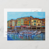 Farben der Postkarte von Cassis (Vorne/Hinten)