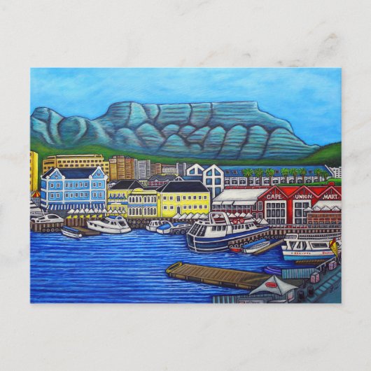 Farben der Postkarte von Kapstadt (Vorderseite)