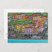 Farben der Postkarte von Manarola (Vorne/Hinten)