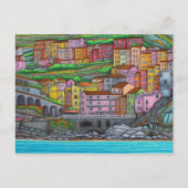 Farben der Postkarte von Manarola (Vorderseite)