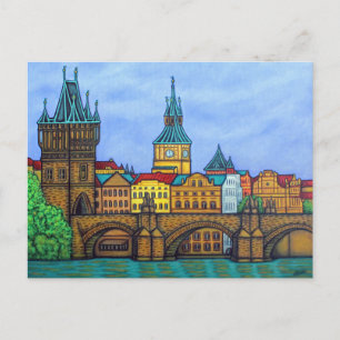 Farben der Prag Post Card von Lisa Lorenz Postkarte