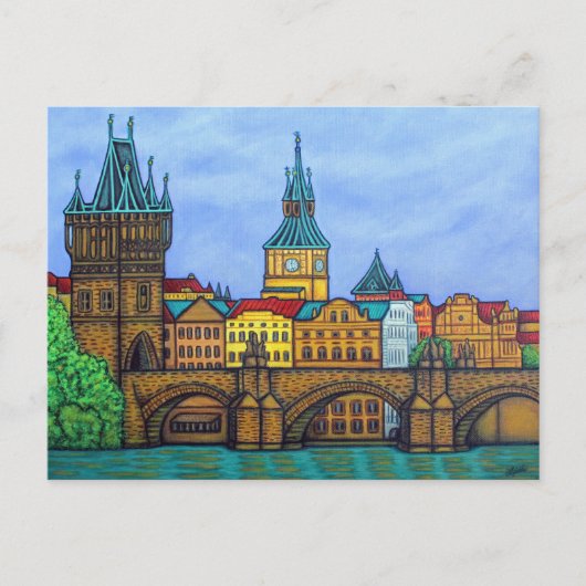 Farben der Prag Post Card von Lisa Lorenz Postkarte (Vorderseite)