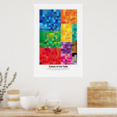Farben der Rails (Licht) Poster (Küche)