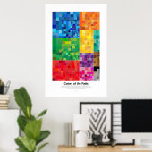 Farben der Rails (Licht) Poster (Heimbüro)
