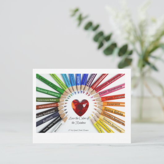 Farben der Rainbow-Postkarten Postkarte (Stehend Vorderseite)