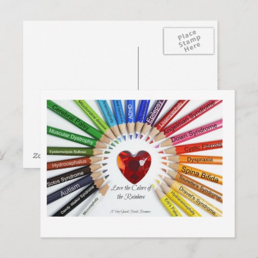 Farben der Rainbow-Postkarten Postkarte (Vorne/Hinten)