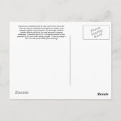 Farben der Reisepost-Karte Kolumbiens Postkarte (Rückseite)