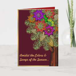 Farben der Saison Feiertagskarte