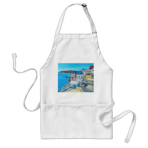 Farben der Santorini-Schürze Schürze