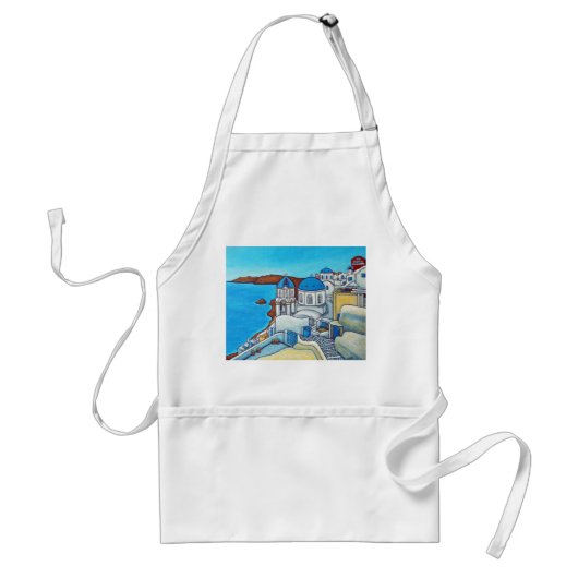 Farben der Santorini-Schürze Schürze (Vorne)