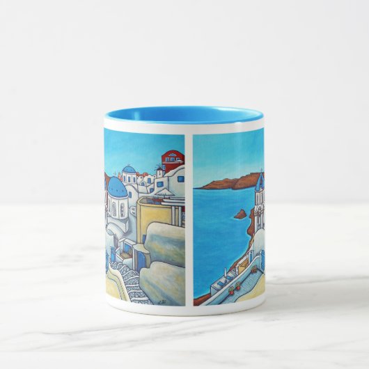 Farben der Santorini-Tasse Tasse (Zentrum)
