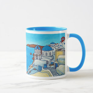 Farben der Santorini-Tasse Tasse