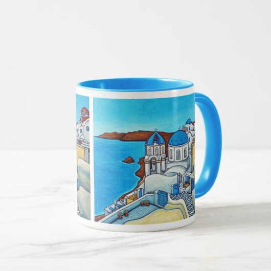 Farben der Santorini-Tasse Tasse (VorderseiteRechts)