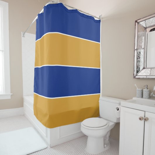 Farben der Staatsflagge in Massachusetts Duschvorhang (Beispiel)