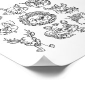 Färben der Tiere Poster (Ecke)