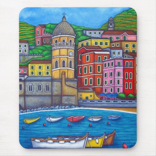 Farben der Vernazza Mausunterlage Mousepad (Vorne)