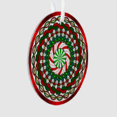 Farben der Weihnachtsakrylverzierung Ornament (Vorderseite)
