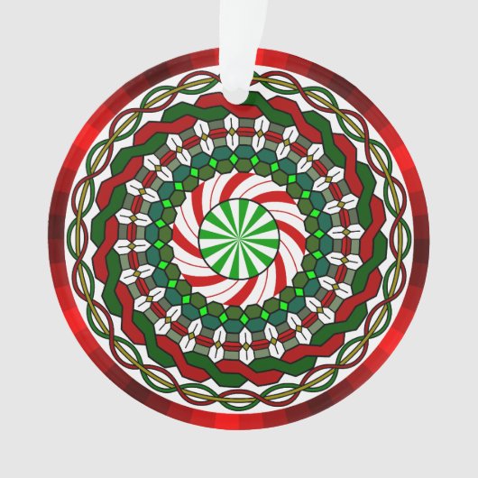 Farben der Weihnachtsakrylverzierung Ornament (Vorderseite)