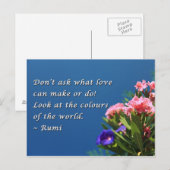 Farben der Welt Postkarte (Vorne/Hinten)