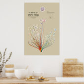 Farben der Weltflaggen Poster (Küche)