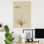 Farben der Weltflaggen Poster (Heimbüro)