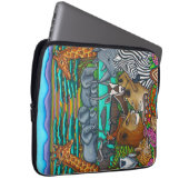Farben des Afrika-Neopren-Laptops Sleeve 13 Zoll (Vorne Rechts)