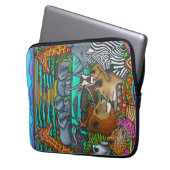 Farben des Afrika-Neopren-Laptops Sleeve 13 Zoll (Vorderseite Links)