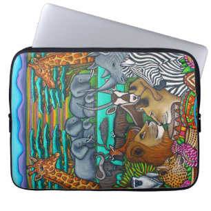 Farben des Afrika-Neopren-Laptops Sleeve 13 Zoll