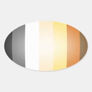 FARBEN des BÄRN-STOLZ-3D Ovaler Aufkleber