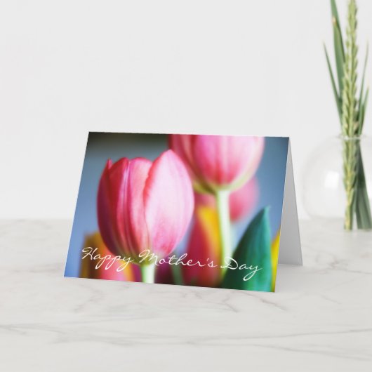 Farben des Frühlinges • Gruß-Karte der Mutter Karte (Vorderseite)