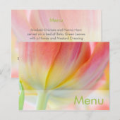Farben des Frühlings ・ Menü Postkarte (Vorne/Hinten)
