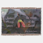 Farben des Geistes Emerson Zitat Fotografisch Decke (Vorderseite)