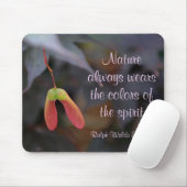 Farben des Geistes Natur Emerson Zitat Mousepad (Mit Mouse)