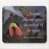 Farben des Geistes Natur Emerson Zitat Mousepad (Vorne)