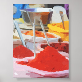Farben des Gewürzes Poster