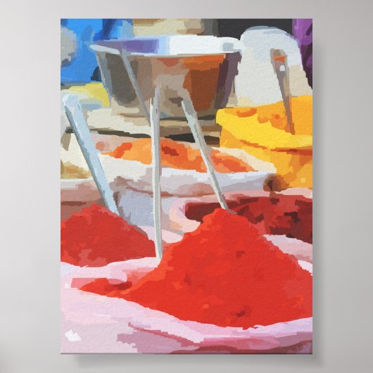 Farben des Gewürzes Poster (Vorne)