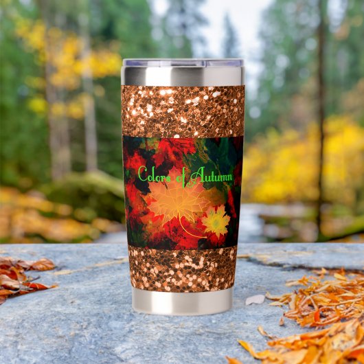 Farben des Herbstes Thermobecher (Außenbereich (gedreht))