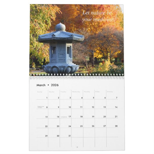 Farben des Herbstkalenders Kalender (Mär 2026)