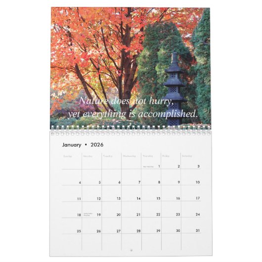 Farben des Herbstkalenders Kalender (Jan 2026)