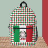 Farben des italienischen Rucksacks, Italiens, ital Bedruckter Rucksack