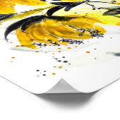 Farben des Jahres Moderne Wasserfarben Poster (Ecke)