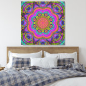Farben des Lebens, moderne abstrakte Wallart Leinwanddruck (Insitu (Schlafzimmer))