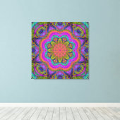 Farben des Lebens, moderne abstrakte Wallart Leinwanddruck (Insitu (Holzboden))