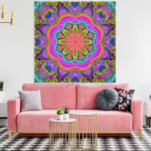 Farben des Lebens, moderne abstrakte Wallart Leinwanddruck (Insitu (Wohnzimmer))